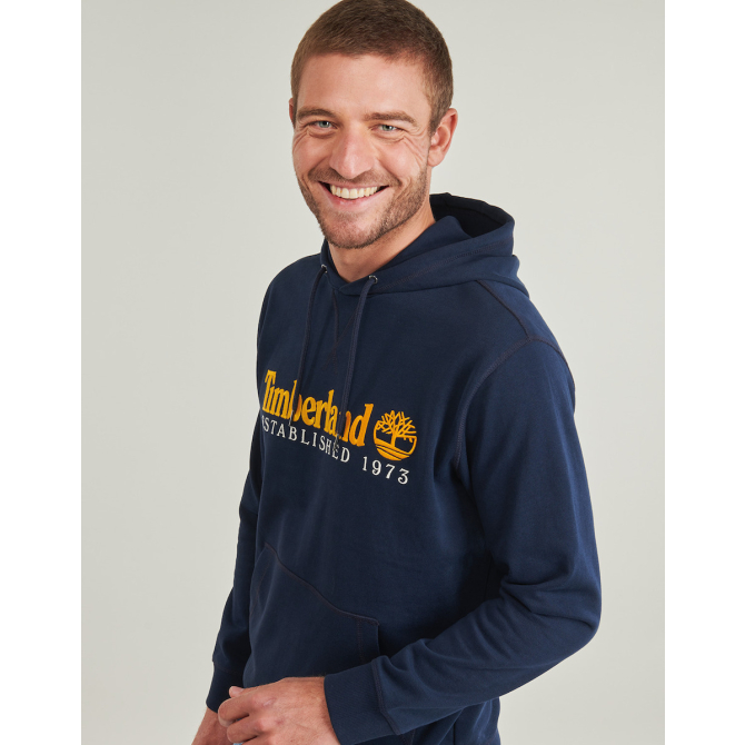 Мъжко горнище ESTABLISHED 1973 Embroidered Logo Loopback Hoodie DARK SAPPHIRE 03 Мъжко горнище ESTABLISHED 1973 Embroidered Logo Loopback Hoodie DARK SAPPHIRE TB0A5MX8433 03