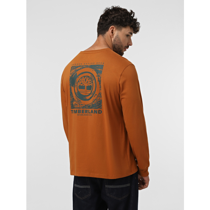Мъжка блуза ''RUGGED LOGO'' Long Sleeve Graphic Tee LEATHER BROWN TB0A6M5BC39 04