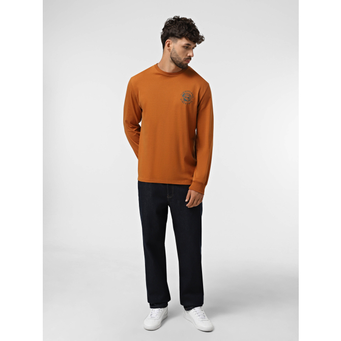 Мъжка блуза ''RUGGED LOGO'' Long Sleeve Graphic Tee LEATHER BROWN TB0A6M5BC39 02