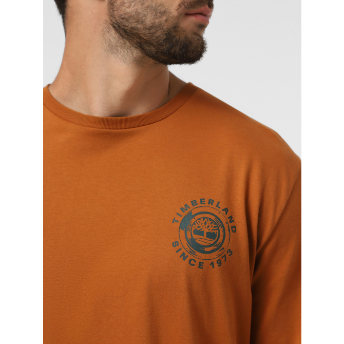 Мъжка блуза ''RUGGED LOGO'' Long Sleeve Graphic Tee LEATHER BROWN TB0A6M5BC39 03