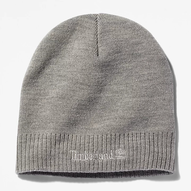 Мъжка шапка Logo Beanie for Men in Grey TB0A1EGXC81 01