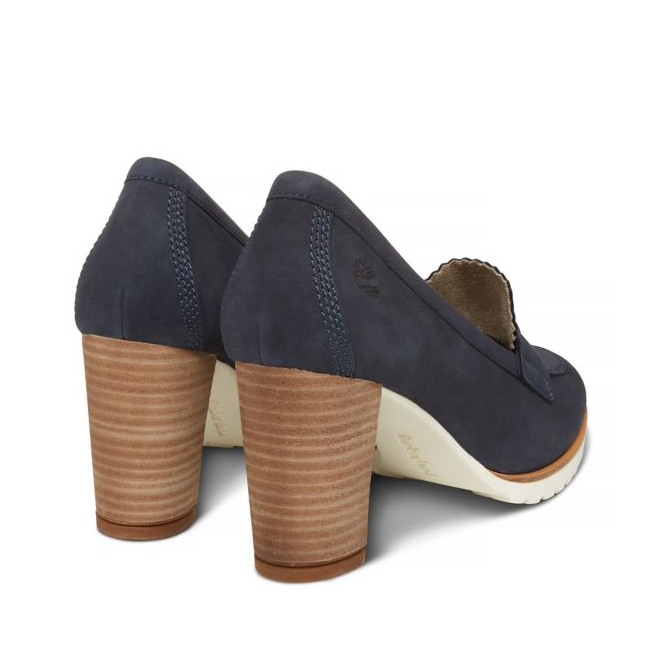 Дамски обувки Leslie Anne Mocassin Pump Navy A1PJ3 04