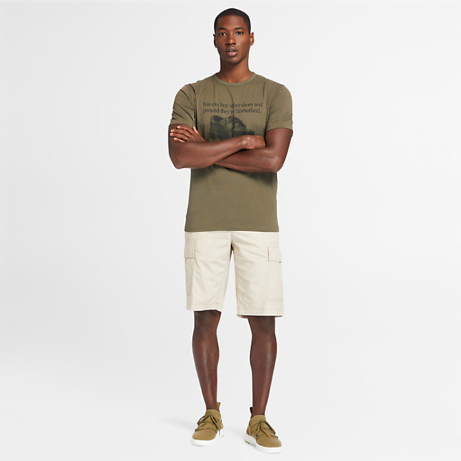 Мъжки панталон Poplin Cargo Shorts for Men in Beige TB0A25DS269 01