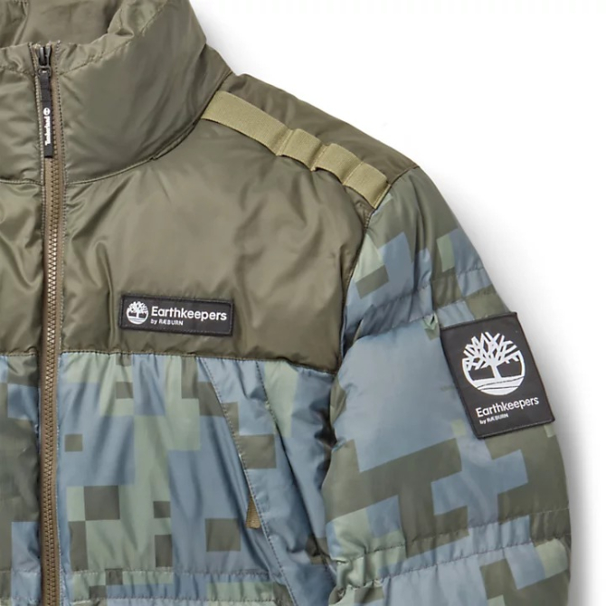 Унисекс яке Earthkeepers® by Raeburn All Gender Puffer Jacket in Green Camo TB0A25K3CL0 06