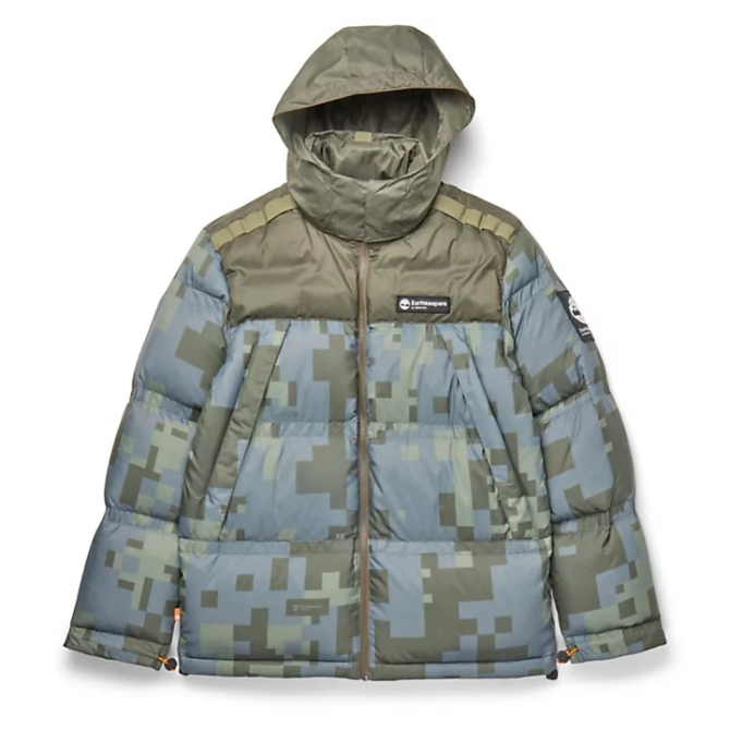 Унисекс яке Earthkeepers® by Raeburn All Gender Puffer Jacket in Green Camo TB0A25K3CL0 01