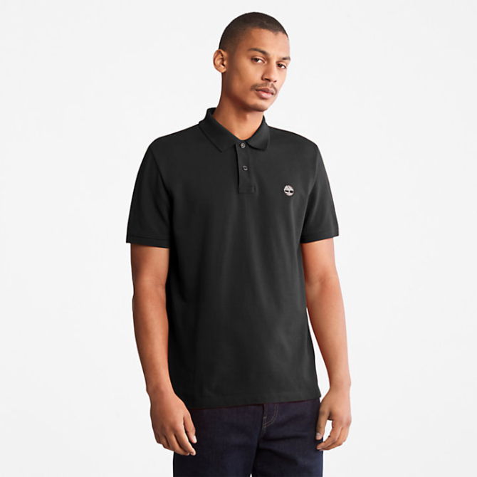 Мъжка тениска Millers River Pique Polo Shirt for Men in Black TB0A26N4001 06