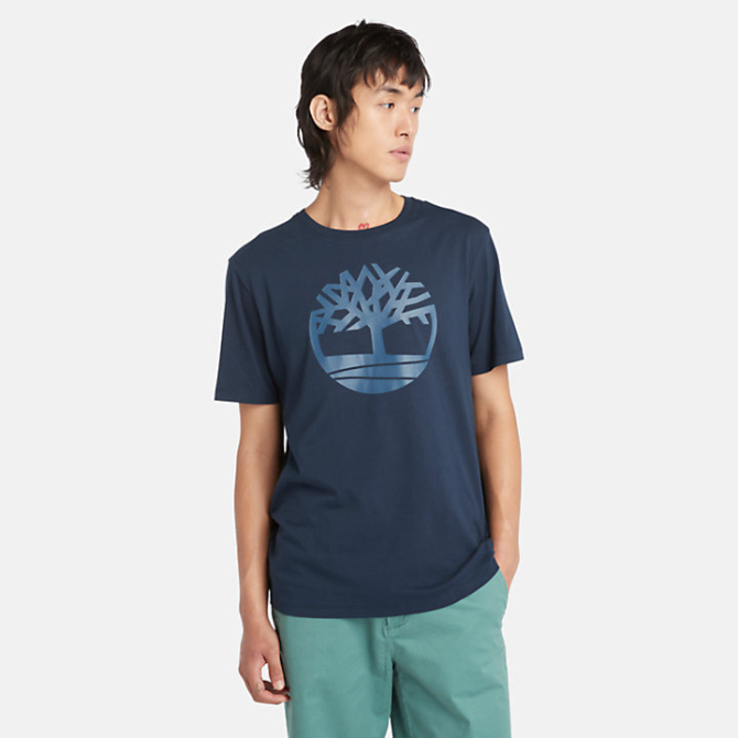 Мъжка тениска Kennebec River Tree Logo T-Shirt for Men in Dark Blue TB0A2C2RZ02 01