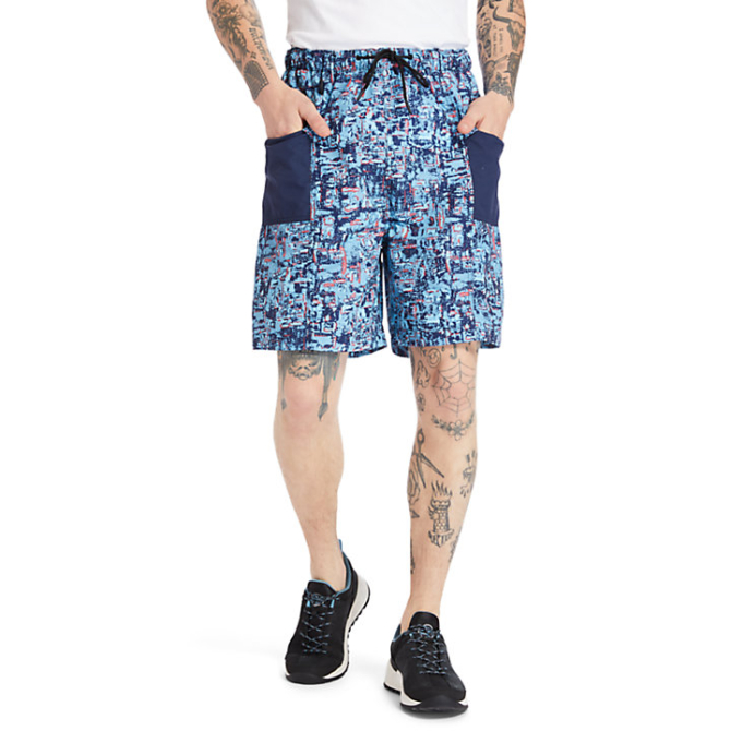 Мъжки шорти Printed Trail Shorts for Men in Blue TB0A2DUEBK9 01