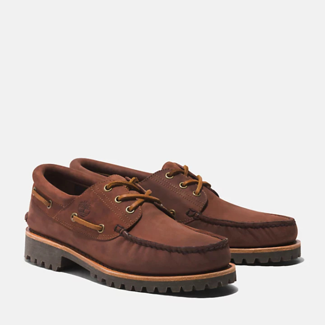 Мъжки мокасини Timberland® Authentic Handsewn Boat Shoe for Men in Brown TB0A2Q74EM4 03