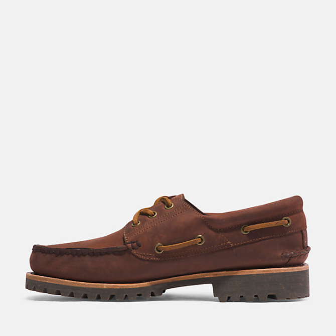 Мъжки мокасини Timberland® Authentic Handsewn Boat Shoe for Men in Brown TB0A2Q74EM4 02