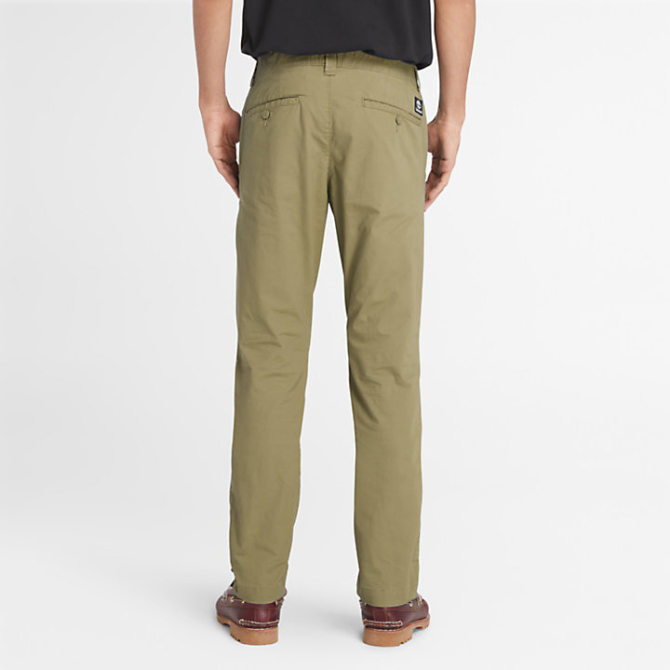 Мъжки панталон Poplin Chinos for Men in Green TB0A5TUQ590 04