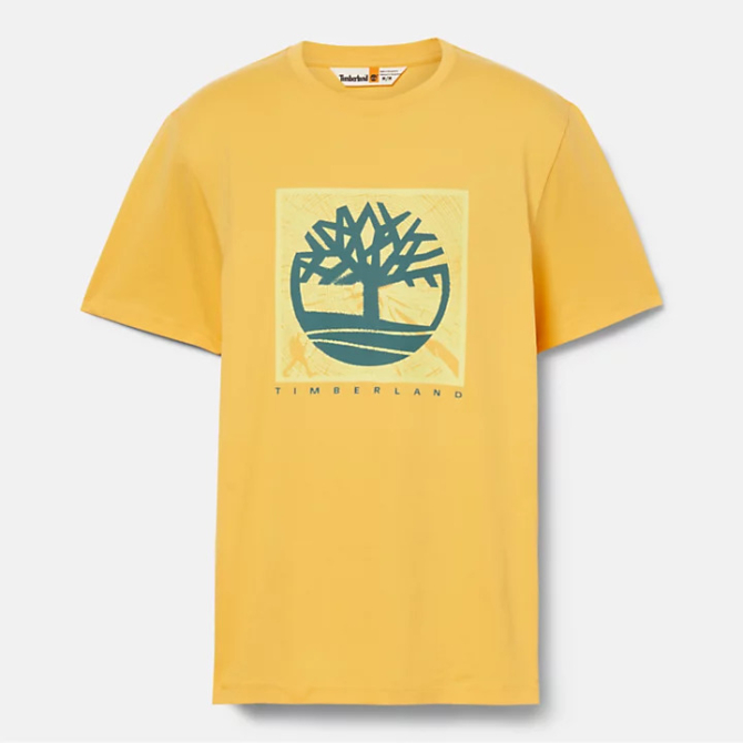 Мъжка тениска Front Graphic T-Shirt for Men in Yellow TB0A5UDBEG4 04