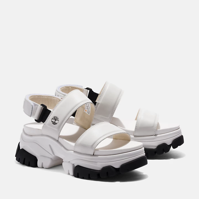 Дамски сандали Adley Way Backstrap Sandal for Women in White TB0A5USML77 03