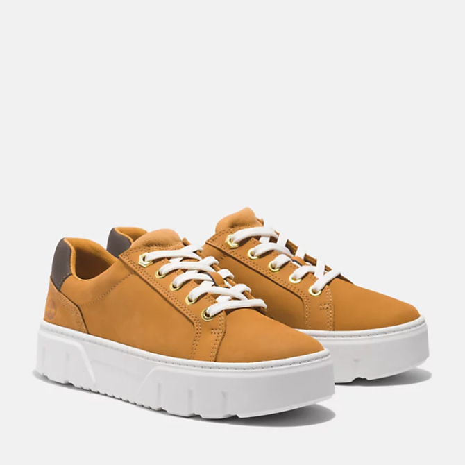 Дамски обувки Low Lace-Up Trainer for Women in Yellow TB0A64GZ754 03