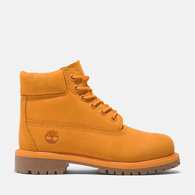 Юношески боти Timberland® 50th Edition Premium 6-Inch Waterproof Boot for Junior in Orange TB0A64KD804 01