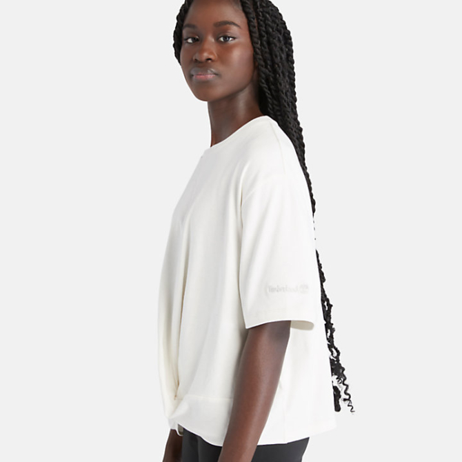 Дамска тениска TimberFRESH™ Drape Tee for Women in White TB0A6AKHCM9 02