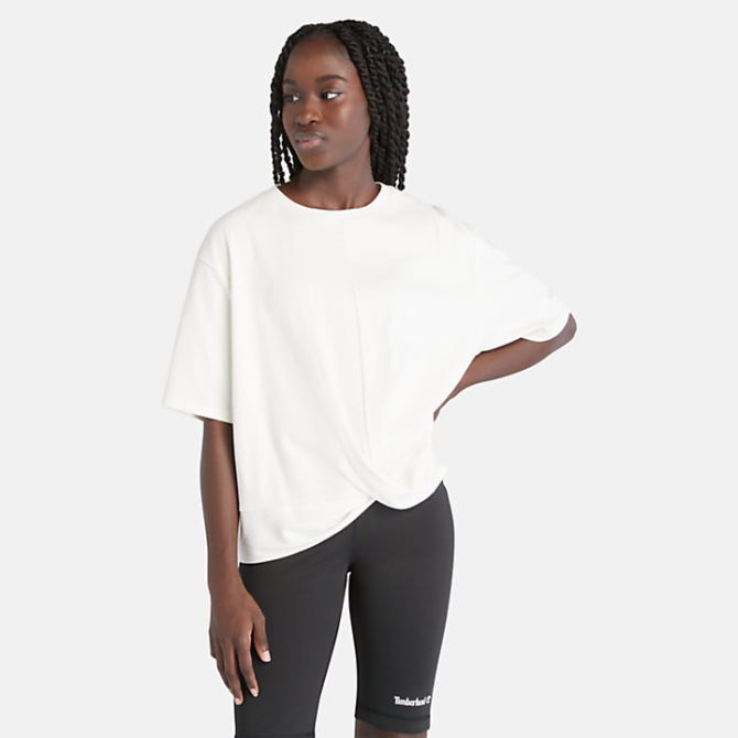 Дамска тениска TimberFRESH™ Drape Tee for Women in White TB0A6AKHCM9 01