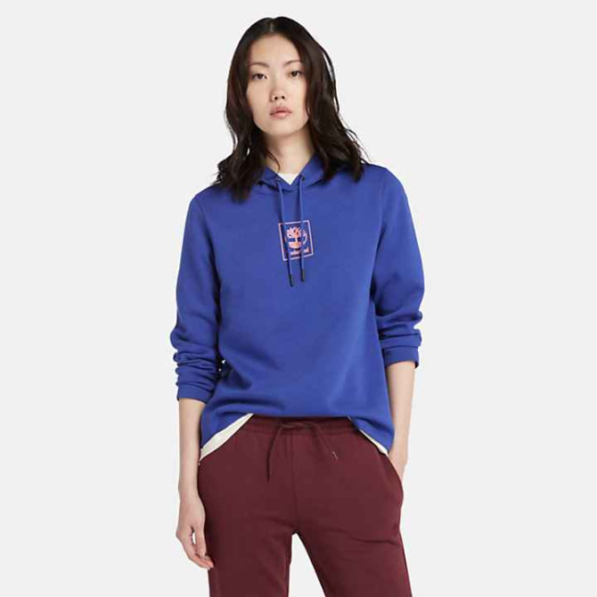 Дамско горнище Small Stack Logo Hoodie for Women in Blue TB0A6HSNDZ5 05