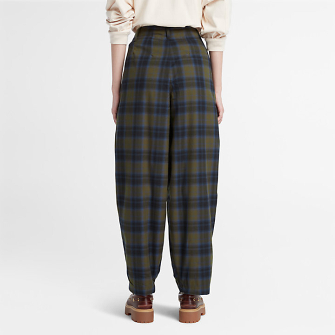 Дамски панталон Plaid Trousers for Women in Green TB0A6RZW302 03