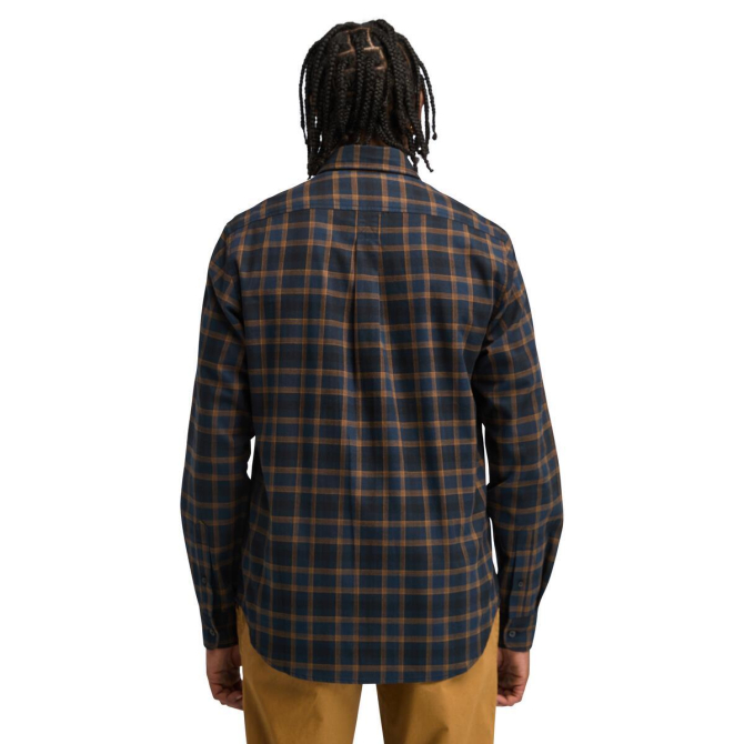 Мъжка риза Herringbone Flannel Shirt for Men in Dark Blue TB0A6W5EB68 02