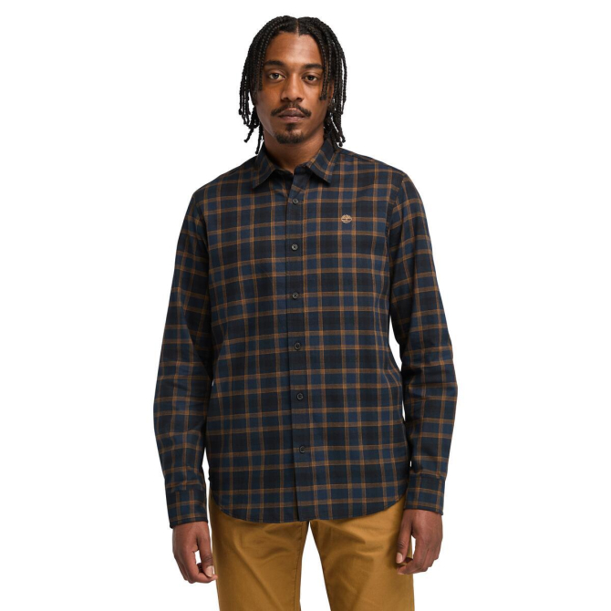 Мъжка риза Herringbone Flannel Shirt for Men in Dark Blue TB0A6W5EB68 04