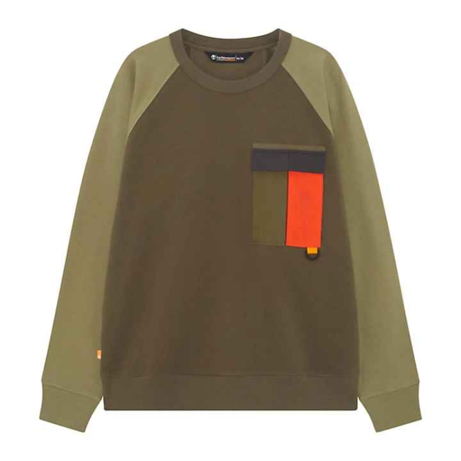 Унисекс горнище Earthkeepers® by Raeburn All Gender Pocket Sweatshirt in Dark Green TB0A25NJA58 01