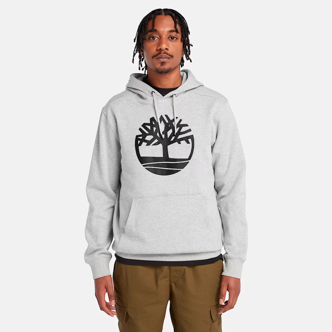 Мъжко горнище Tree Logo Hoodie in Medium Grey Heather TB0A2BJH052 03