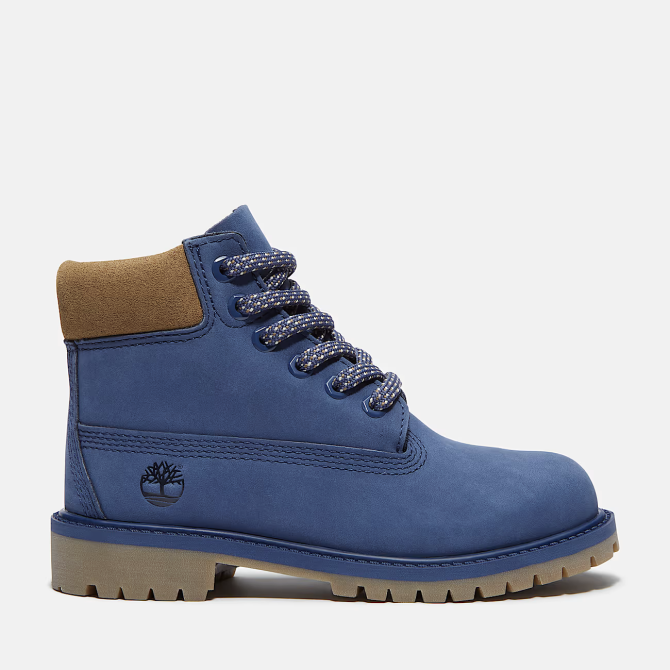 Детски обувки Timberland Premium 6 INCH LACE UP WATERPROOF BOOT DARK BLUE NUBUCK W OLIVE TB0A2CTGA2A 01