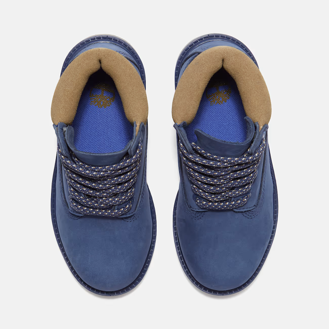 Детски обувки Timberland Premium 6 INCH LACE UP WATERPROOF BOOT DARK BLUE NUBUCK W OLIVE TB0A2CTGA2A 07