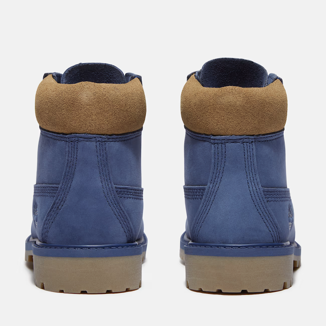 Детски обувки Timberland Premium 6 INCH LACE UP WATERPROOF BOOT DARK BLUE NUBUCK W OLIVE TB0A2CTGA2A 08