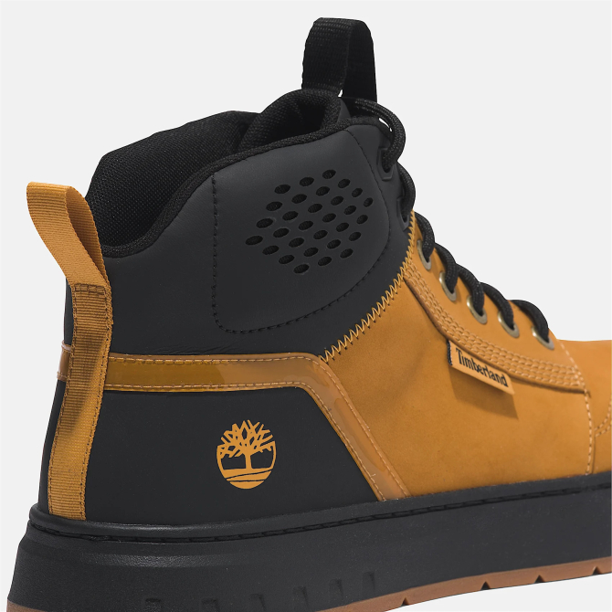 Мъжки обувки Maple Grove Mid Lace-Up Trainer for Men in Black & Yellow TB0A2DC2231 04