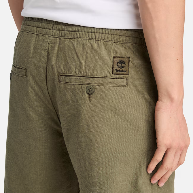 Мъжки шорти Cotton Linen Shorts for Men in Green TB0A2FD5J20 03
