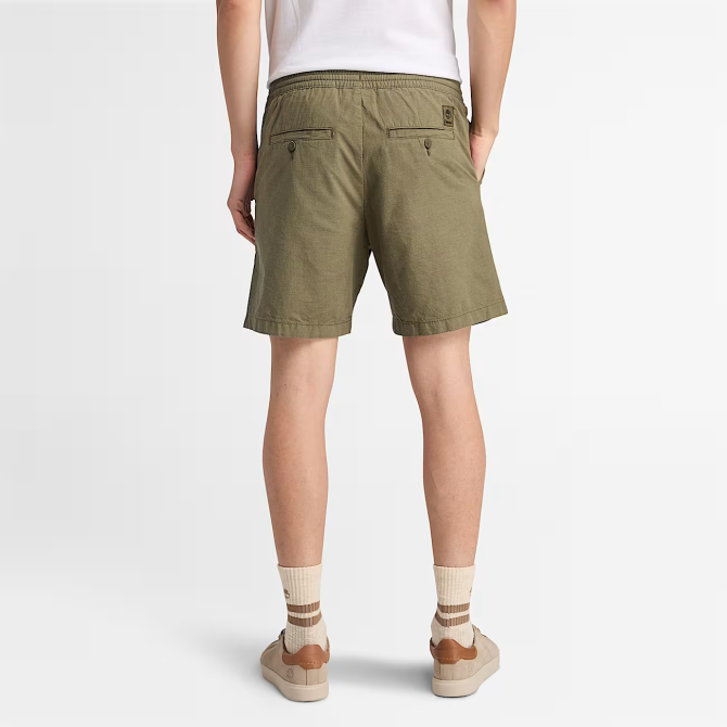 Мъжки шорти Cotton Linen Shorts for Men in Green TB0A2FD5J20 04