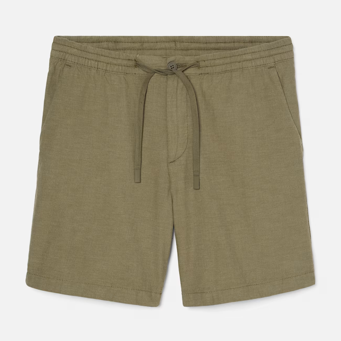 Мъжки шорти Cotton Linen Shorts for Men in Green TB0A2FD5J20 05