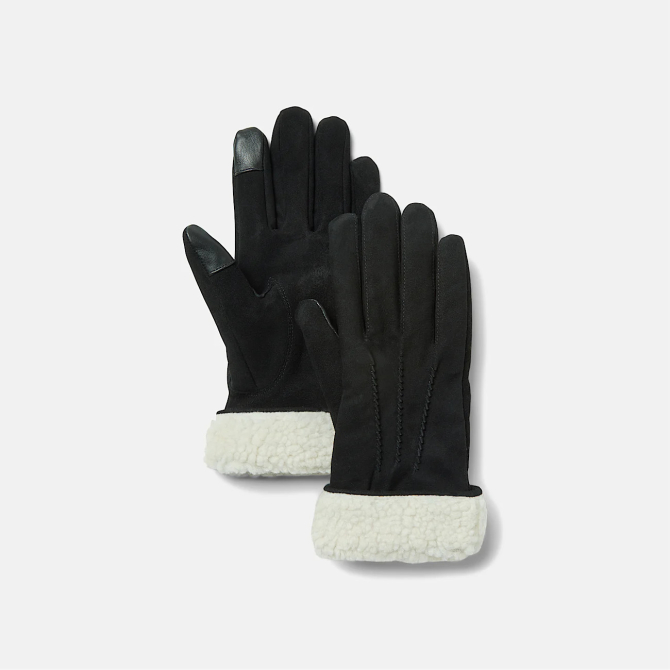 Дамски ръкавици Leather Glove with High Pile Fleece for Women in Black TB0A2NQA001 01