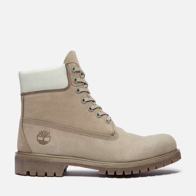 Мъжки обувки Timberland Premium 6 INCH LACE UP WATERPROOF BOOT MD GREY NUBUCK W LT GREEN TB0A2P6WA4E 01
