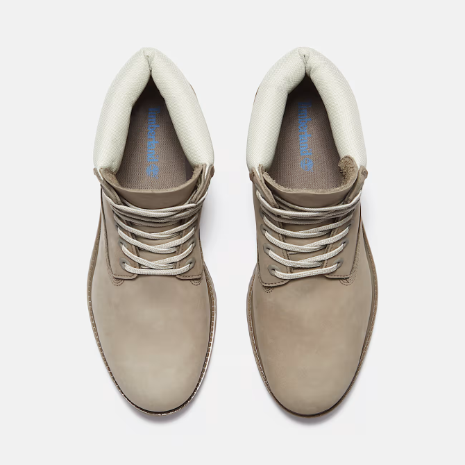 Мъжки обувки Timberland Premium 6 INCH LACE UP WATERPROOF BOOT MD GREY NUBUCK W LT GREEN TB0A2P6WA4E 05