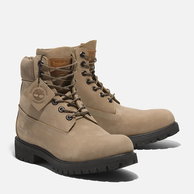 Мъжки обувки Timberland® Premium 6-Inch Lace Up Waterproof Boot for Men in Beige TB0A2P6WEN3 03