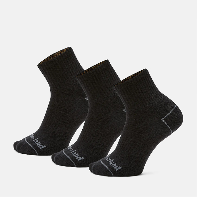 Мъжки чорапи All Gender 3 Pair Pack Bowden Cushioned Quarter Crew Socks in Black TB0A2PU2001 01