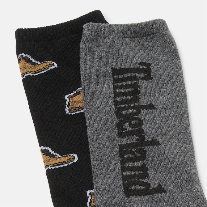 Мъжки чорапи All Gender 2 Pair Pack All-over Print Crew Socks in Black TB0A2PVD001 02