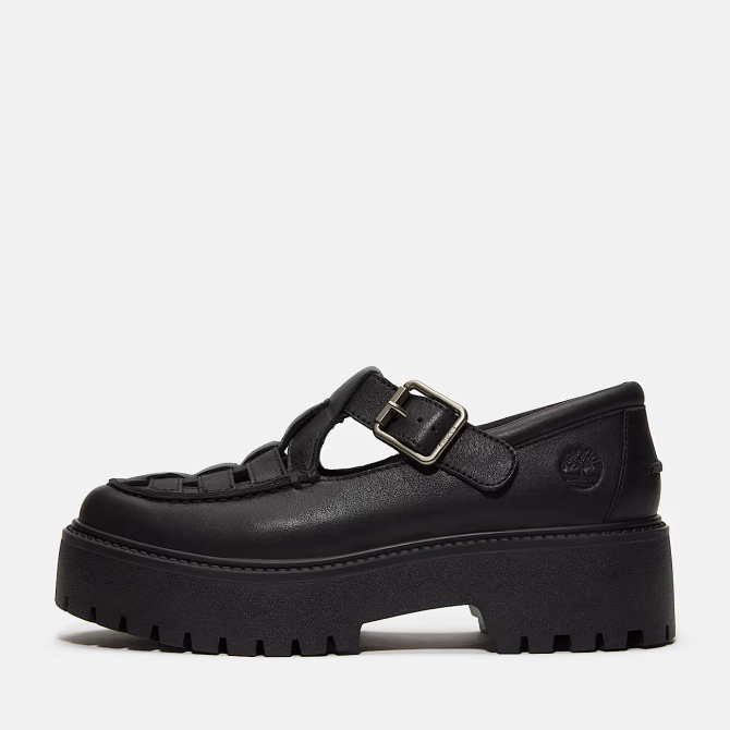 Дамски сандали Stone Street Platform Buckle Shoe for Women in Black 05 Дамски сандали Stone Street Platform Buckle Shoe for Women in Black TB0A4188W02 05