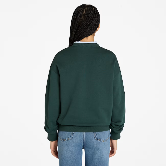Дамско горнище Brushed Back Chest Graphic Crew Sweatshi GREEN GABLES TB0A41YN317 05