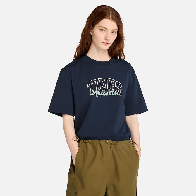 Дамска тениска Varsity Graphic Short-Sleeve Tee DARK SAPPHIRE TB0A423B433 02