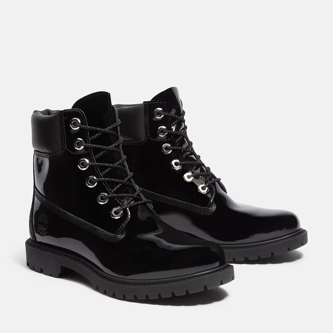 Дамски обувки Timberland Premium 6 INCH LACE UP WATERPROOF BOOT BLACK PATENT LEATHER TB0A43F8EL6 02
