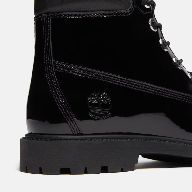 Дамски обувки Timberland Premium 6 INCH LACE UP WATERPROOF BOOT BLACK PATENT LEATHER TB0A43F8EL6 06