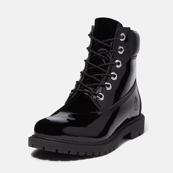 Дамски обувки Timberland Premium 6 INCH LACE UP WATERPROOF BOOT BLACK PATENT LEATHER TB0A43F8EL6 03