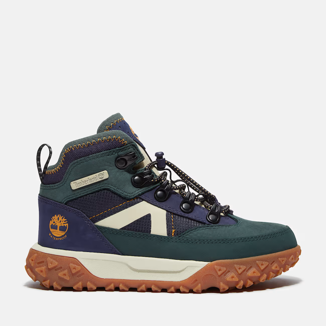 Детски обувки GreenStride Motion 6 MID BUNGEE WATERPROOF SNEAKER DARK GREEN NUBUCK TB0A5M99EO6 01