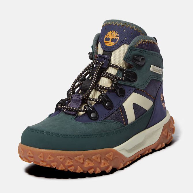 Детски обувки GreenStride Motion 6 MID BUNGEE WATERPROOF SNEAKER DARK GREEN NUBUCK TB0A5M99EO6 05