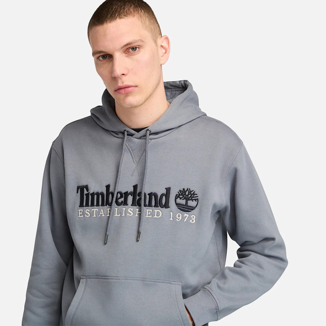 Мъжко горнище Established 1973 Hoodie for Men in Grey TB0A5NR2073 01