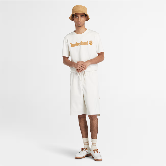 Мъжка тениска KENNEBEC RIVER Linear Logo Short Sleeve Tee VINTAGE WHITE TB0A5UPQCM9 04